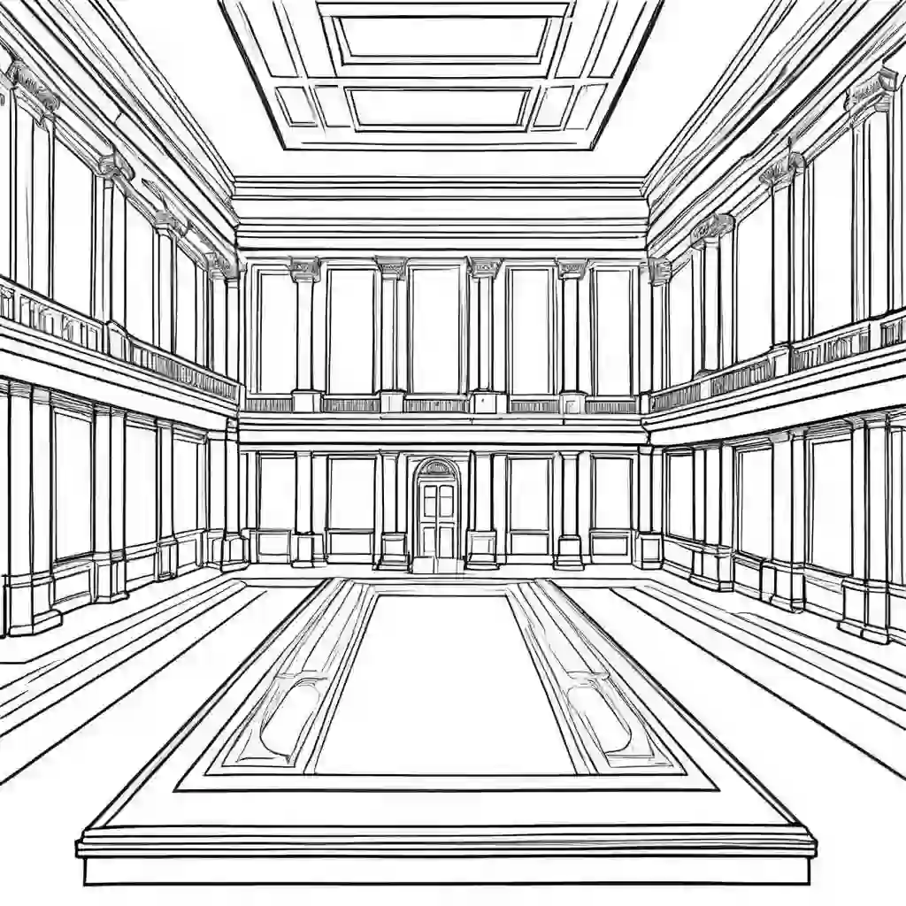 Museums coloring pages